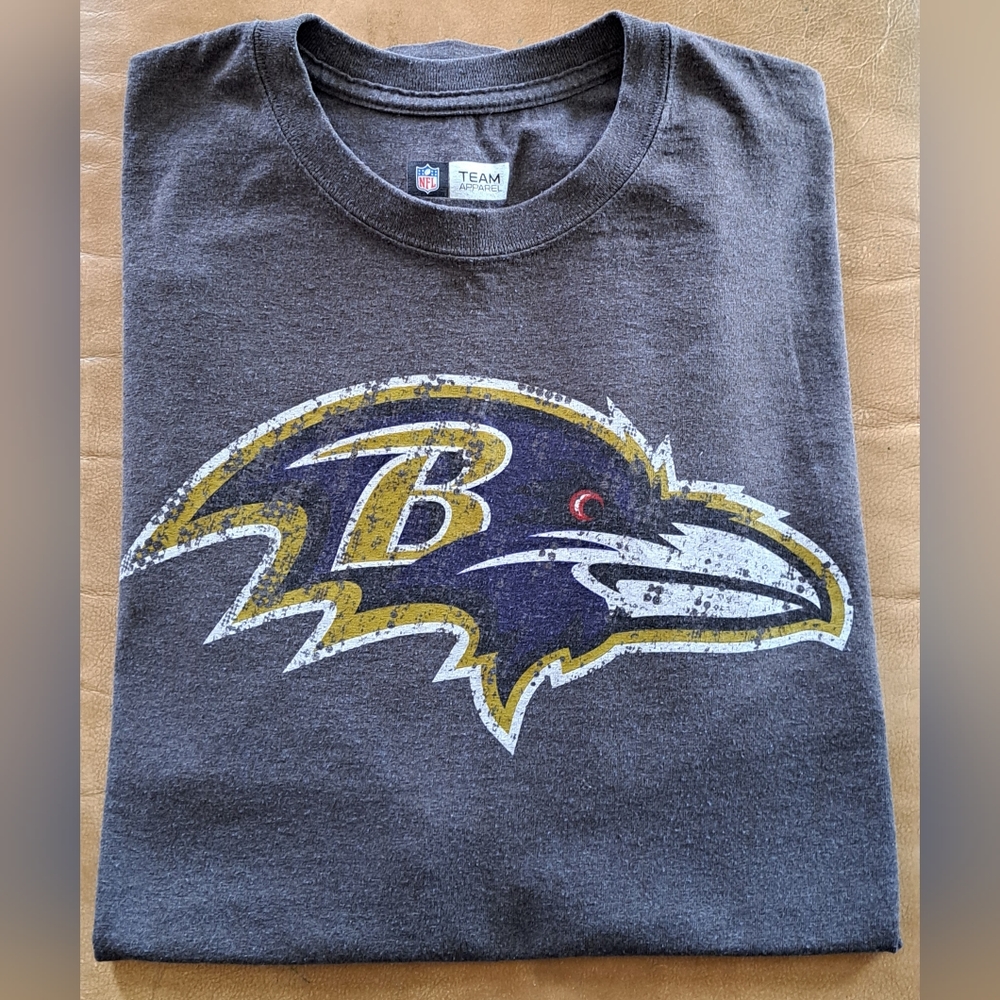VINTAGE NFL TEAM APPAREL BALTIMORE RAVENS T-SHIRT  Men's Gray Size XXL